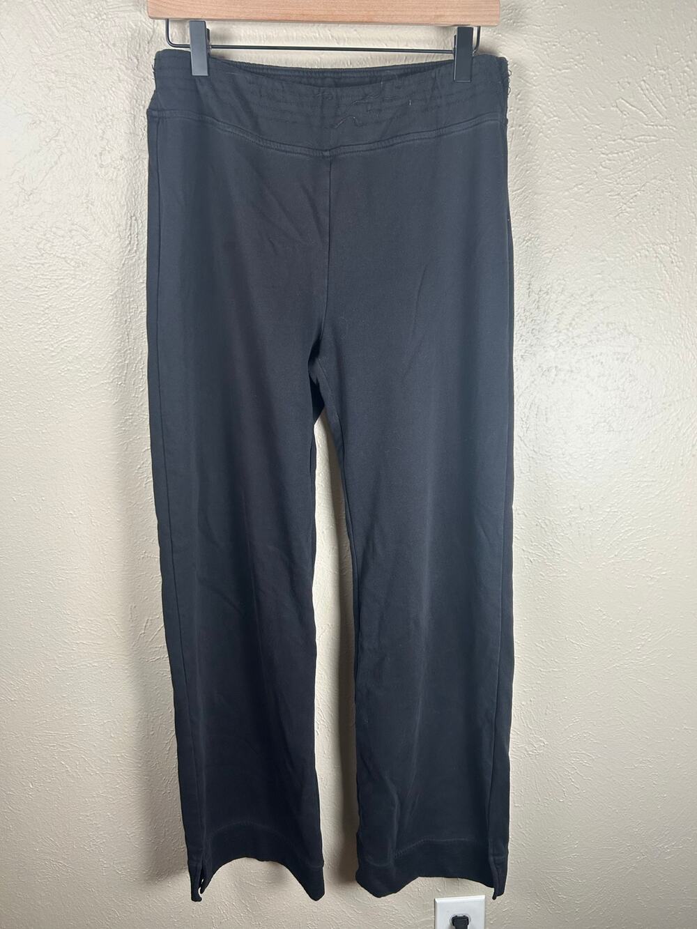 Double D Ranch Pants Size Medium Western Boho Black Lounge Trousers TINY FLAW